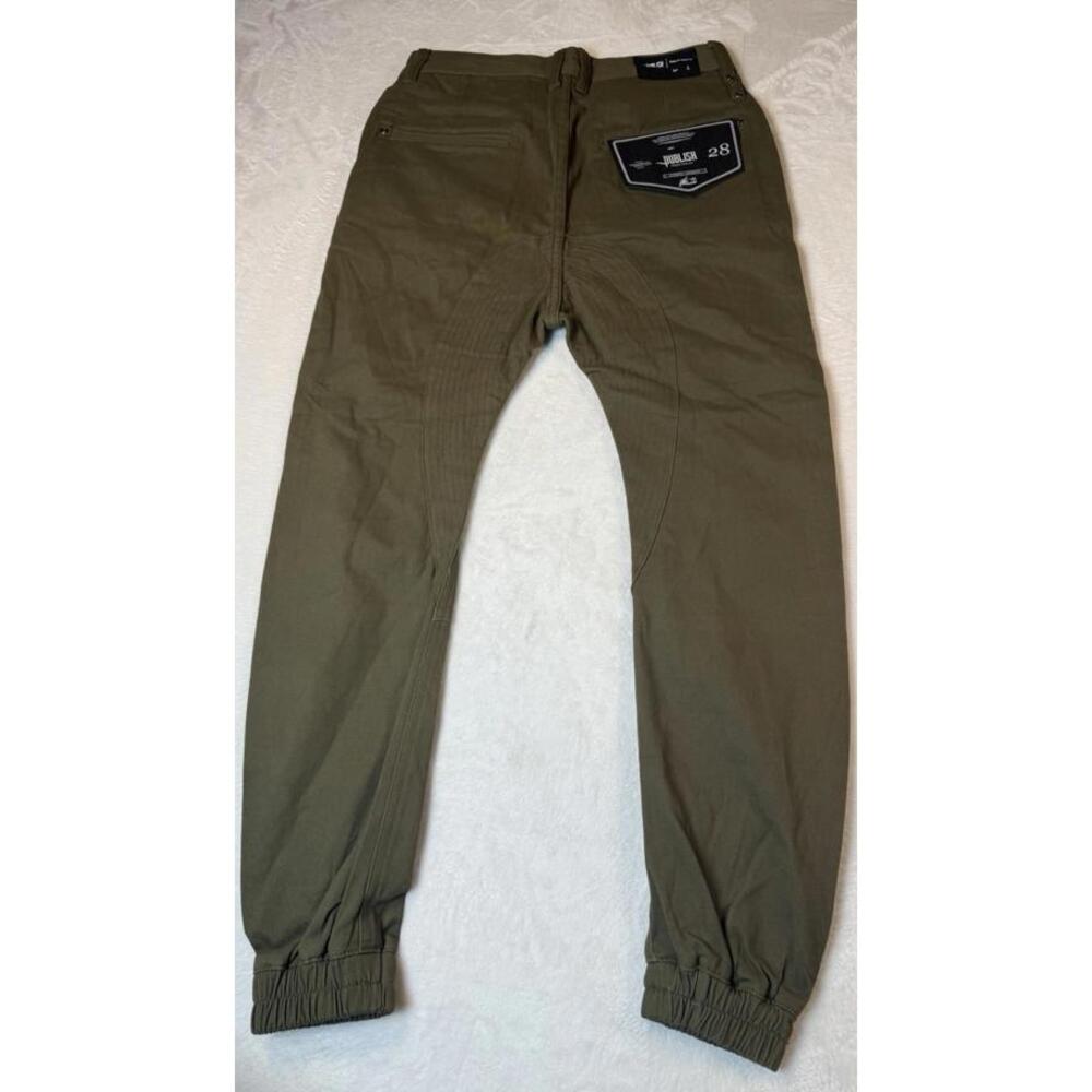 Publish Joggers Pockets Button Zip Belt Loop Cotton Blend Mens Size 28 NWT